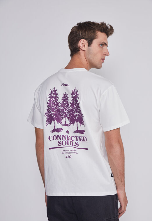 Polera Hombre Hojas Crudo Sioux